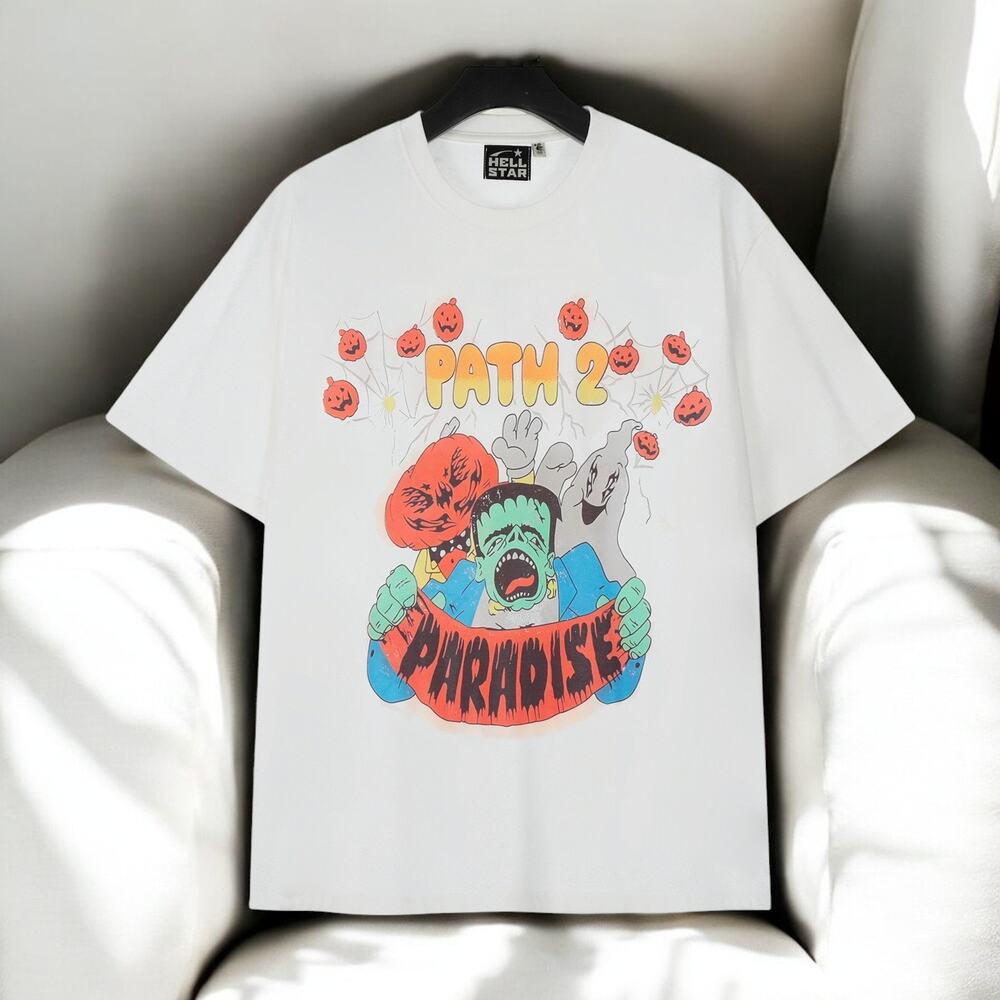 hellstar round neck short sleeve t-shirt